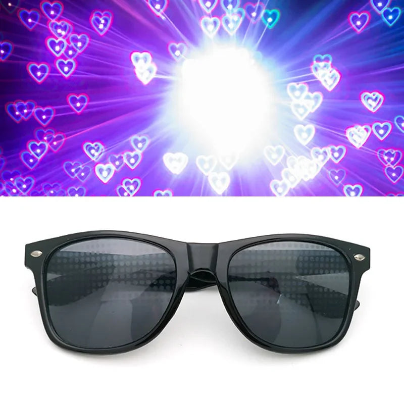 Heart Effect Rave Glasses – See the Love in Every Light! ❤️✨